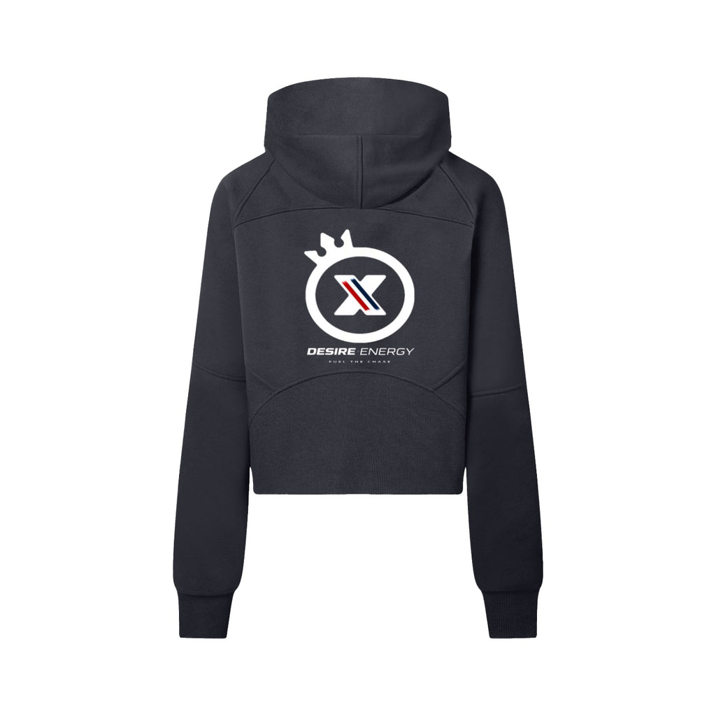 DESIRE ENERGY WOMANS - Cropped Half-Zip Hoodie